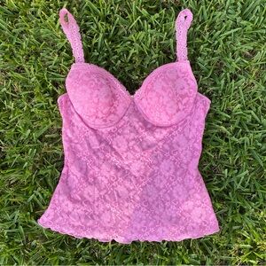 Vintage sheer lace top